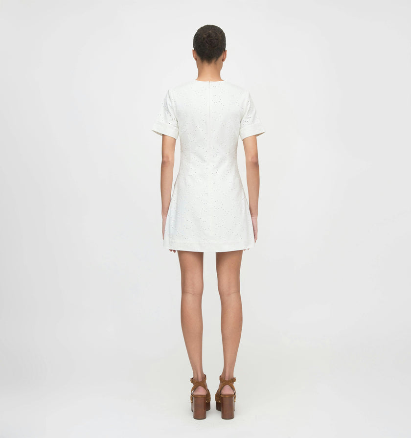 The Renata Dress - Ivory Eyelet