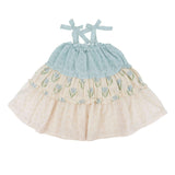 Amber Dress in Blue Tulip