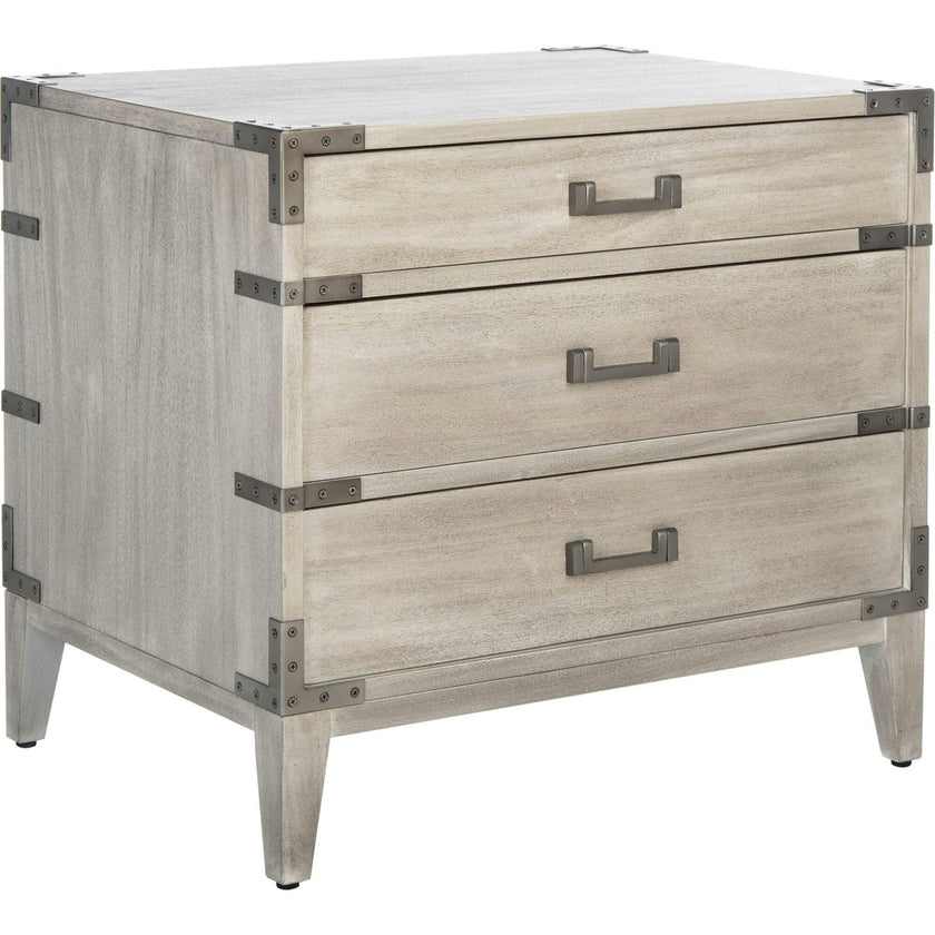 Nisha 3 Drawer Nightstand