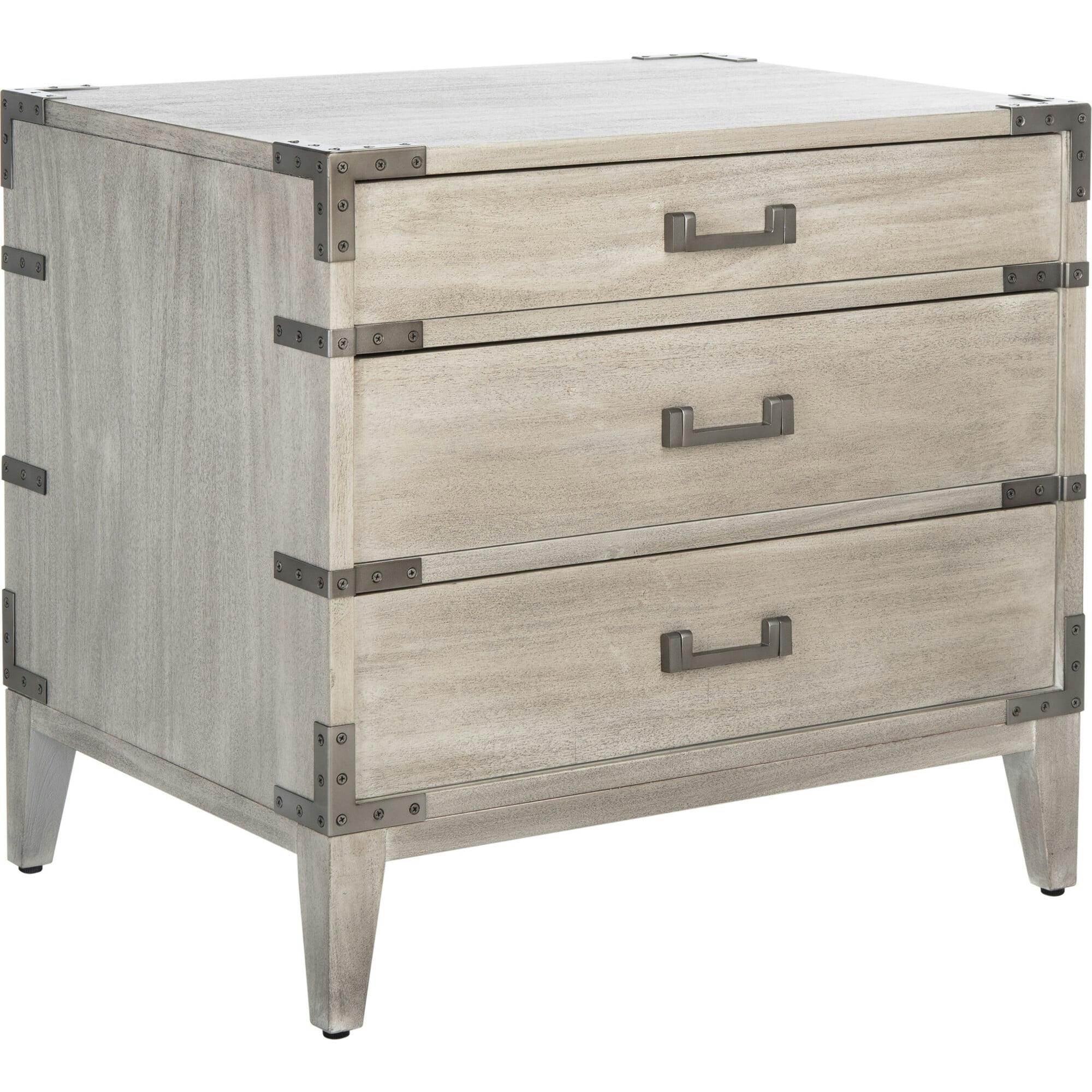 Nisha 3 Drawer Nightstand
