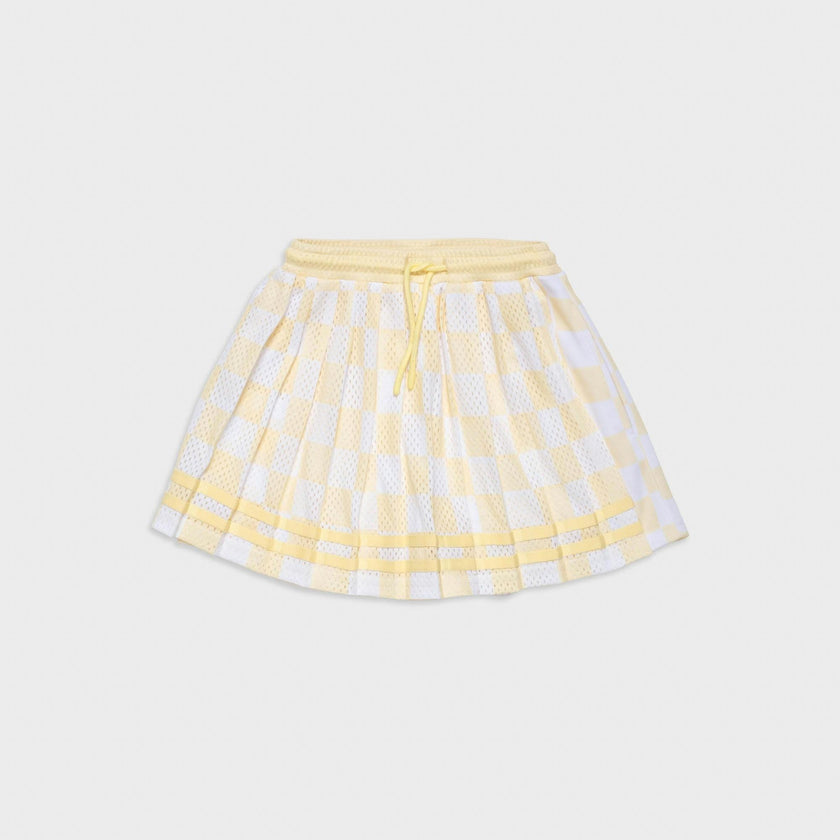 Play Pleated Skort in Lemonade Check