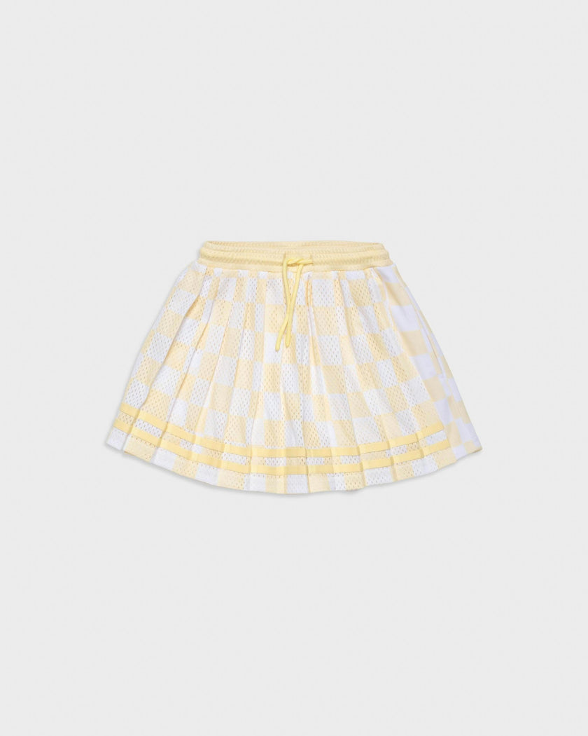 Play Pleated Skort in Lemonade Check
