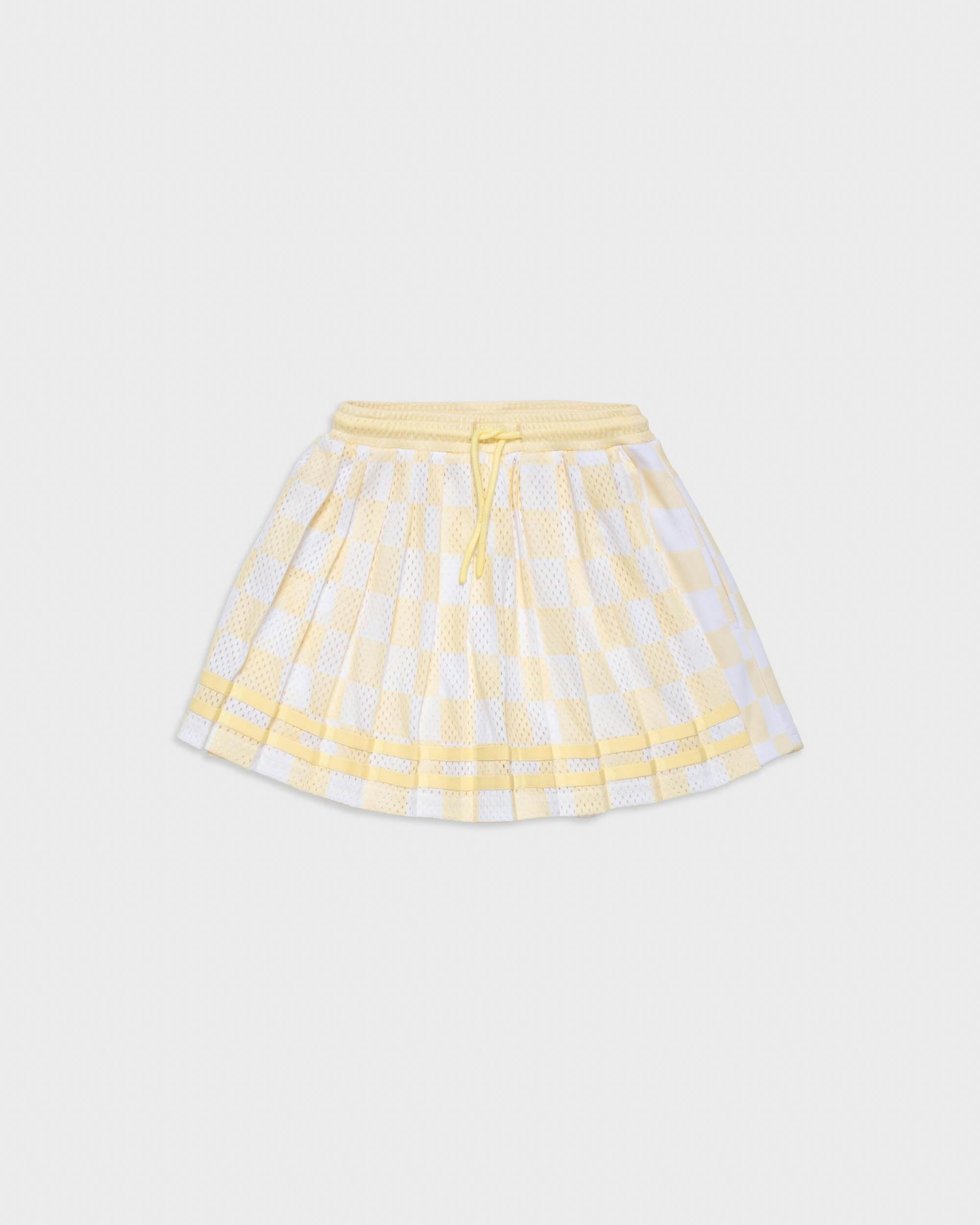 Play Pleated Skort in Lemonade Check