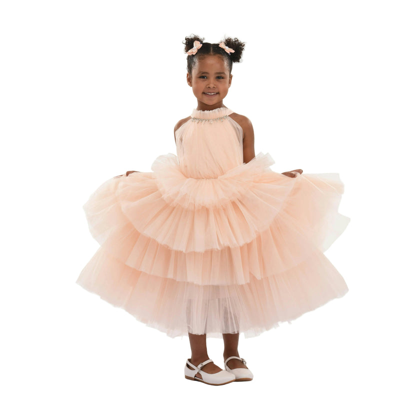 Peach Francesca Dress