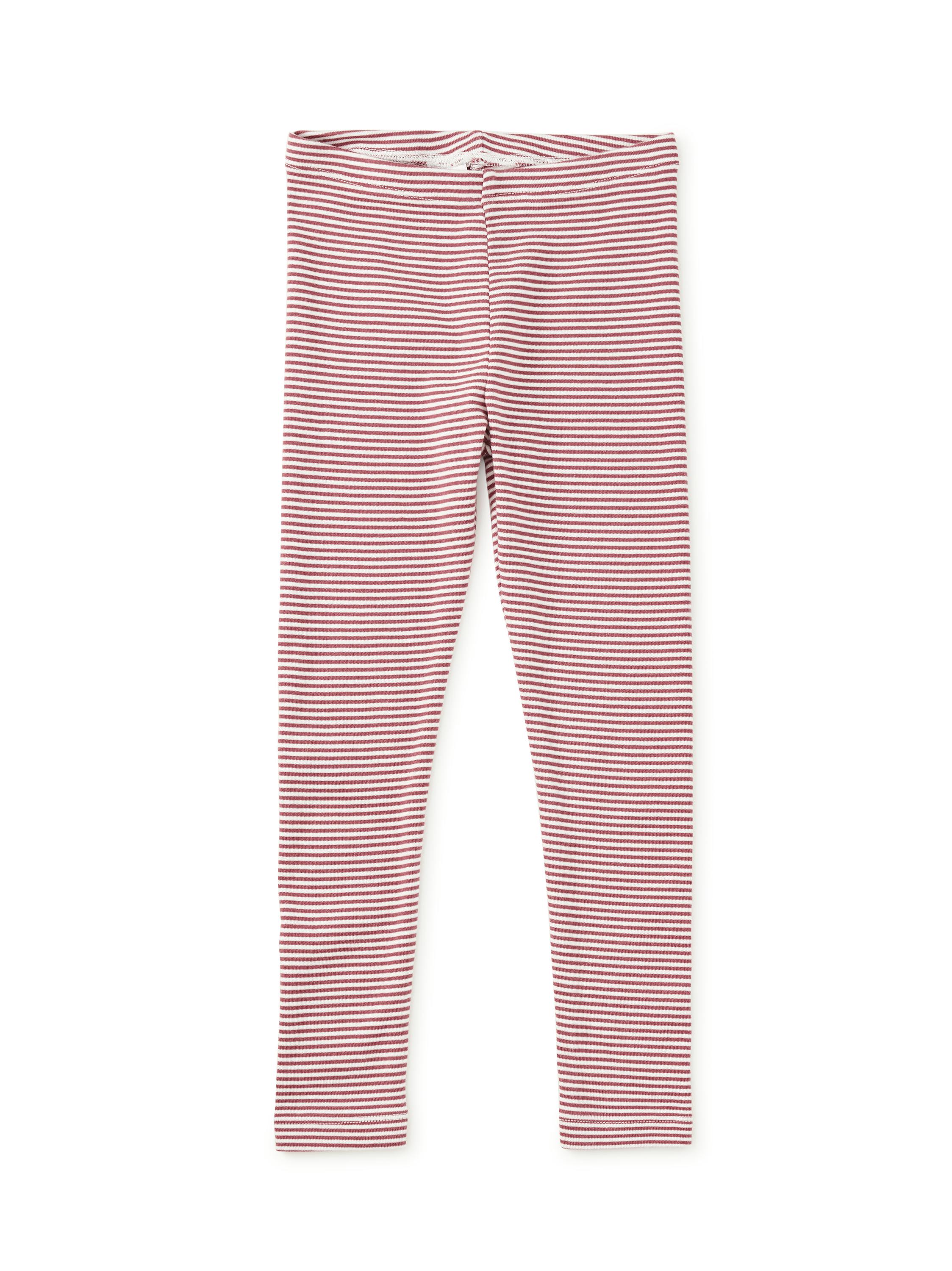 Striped Leggings, Cherrywood