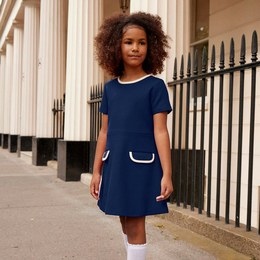 Kensington Dress - Nautical Blue