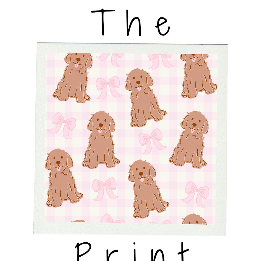 Pink Goldendoodle Bamboo PJ Set