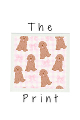 Pink Goldendoodle Bamboo PJ Set