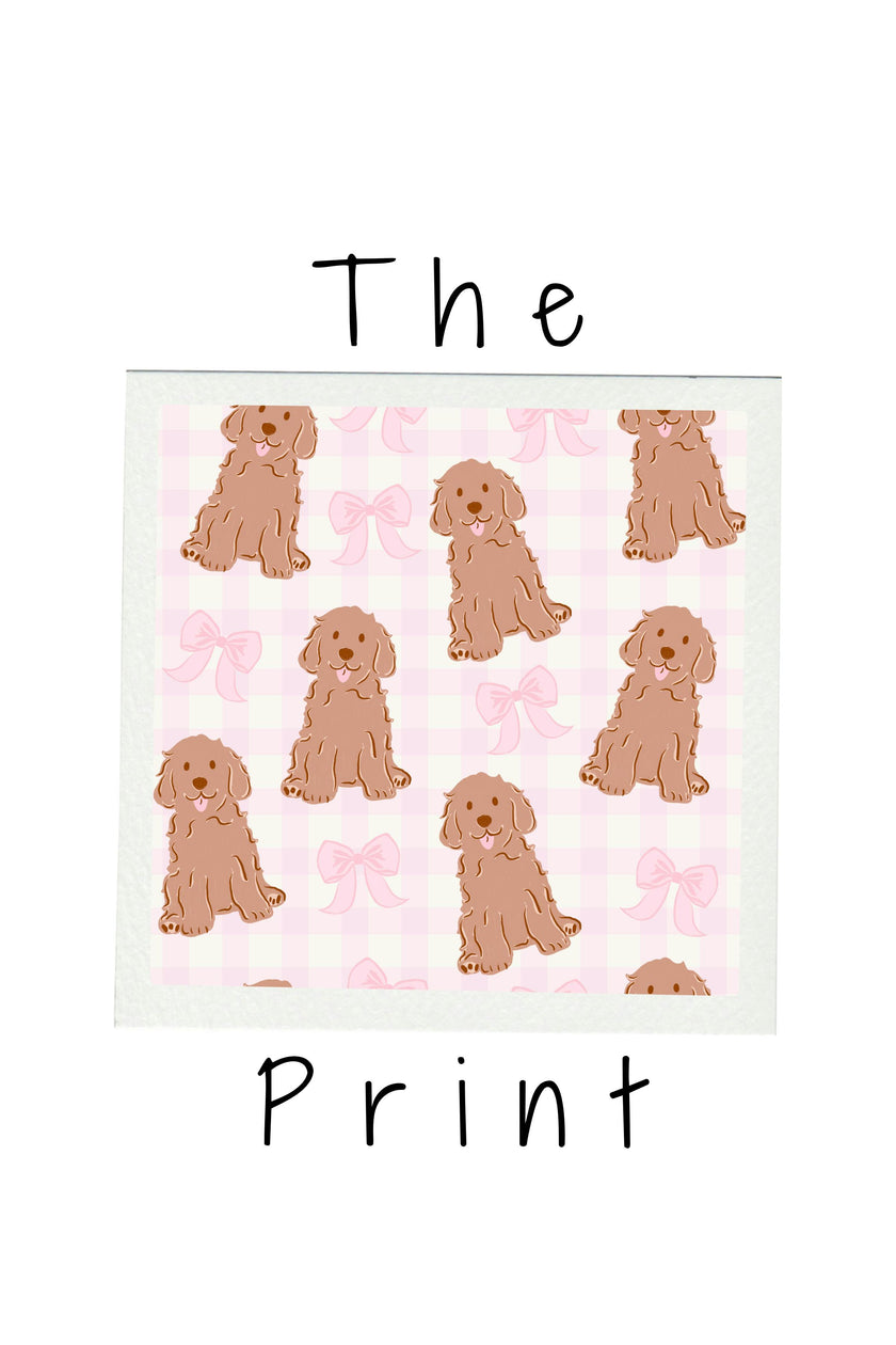 Pink Goldendoodle Bamboo PJ Set