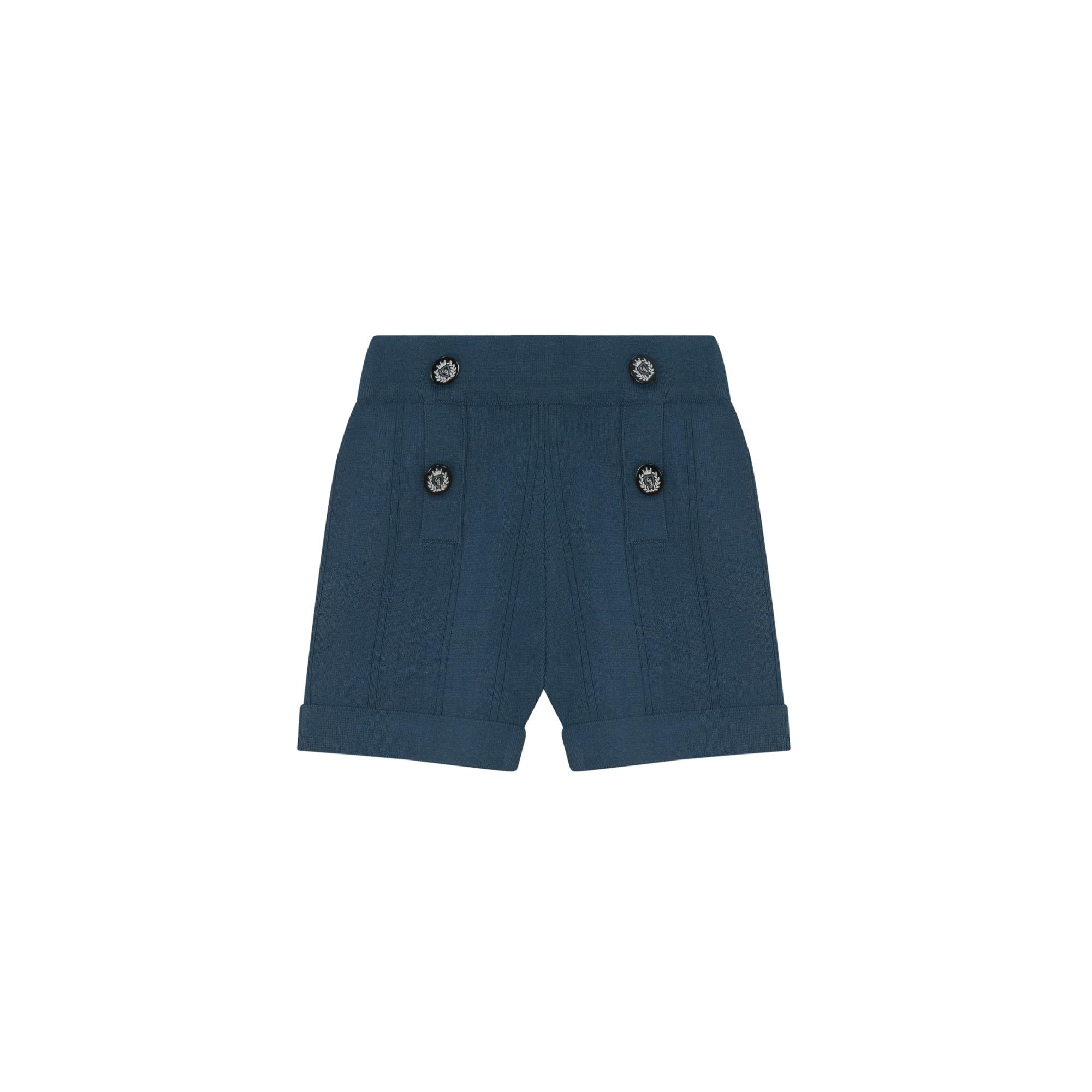 Anchor Embroidered Knit Shorts