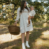 Organic Long Sleeve Ruffle Dress