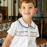 Peter Boy Set - Navy Tartan