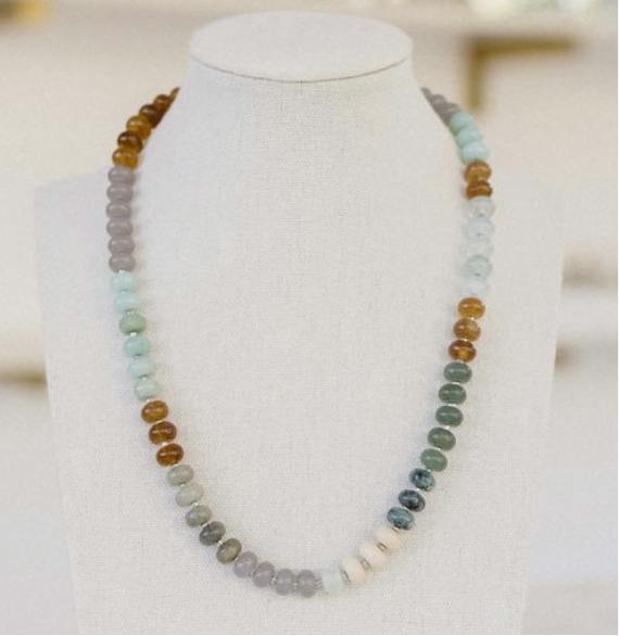Frosted Moonstone & Waters Necklace
