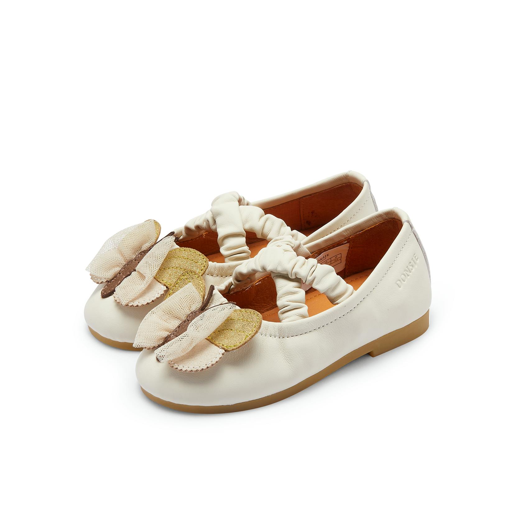 Mileni Ballerinas | Cream Sheep Leather