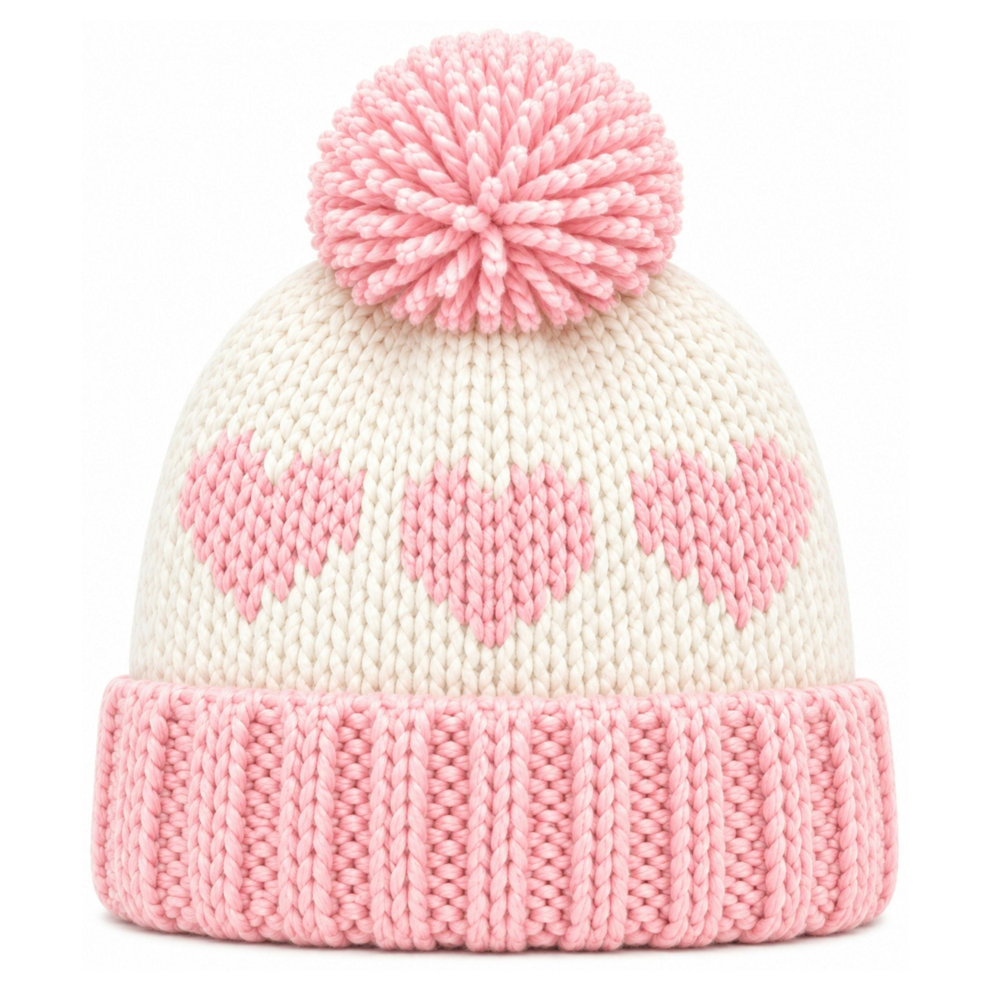 Hearts Bobble Hat