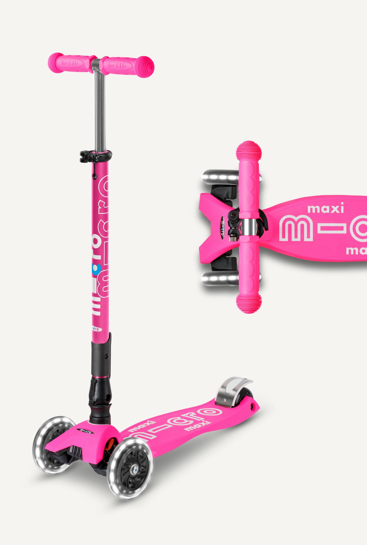 Micro Maxi Foldable LED Scooter