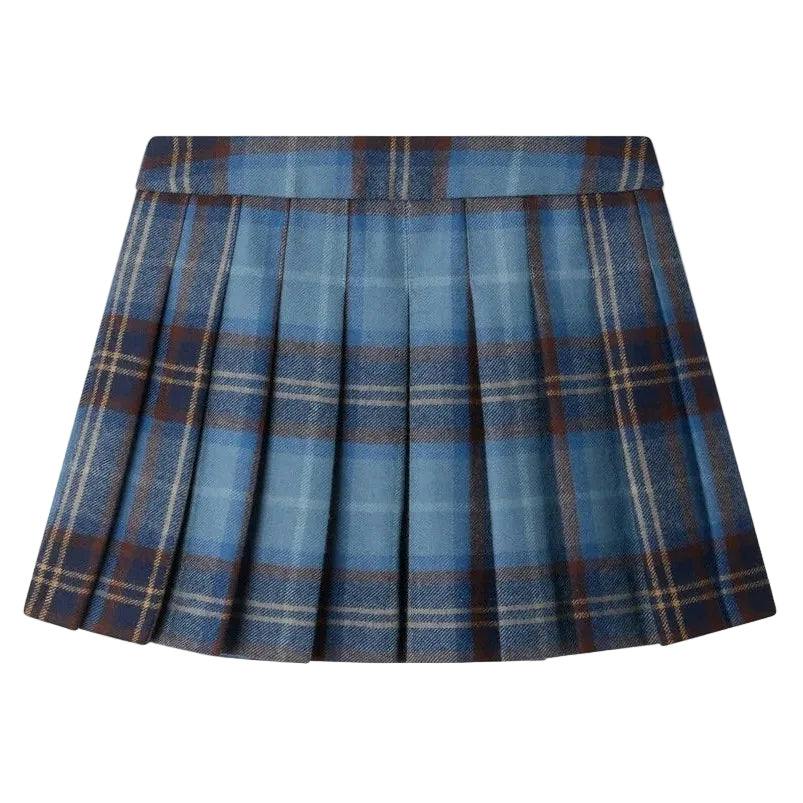 BONPOINT Molk Skirt - Ecossais Marine