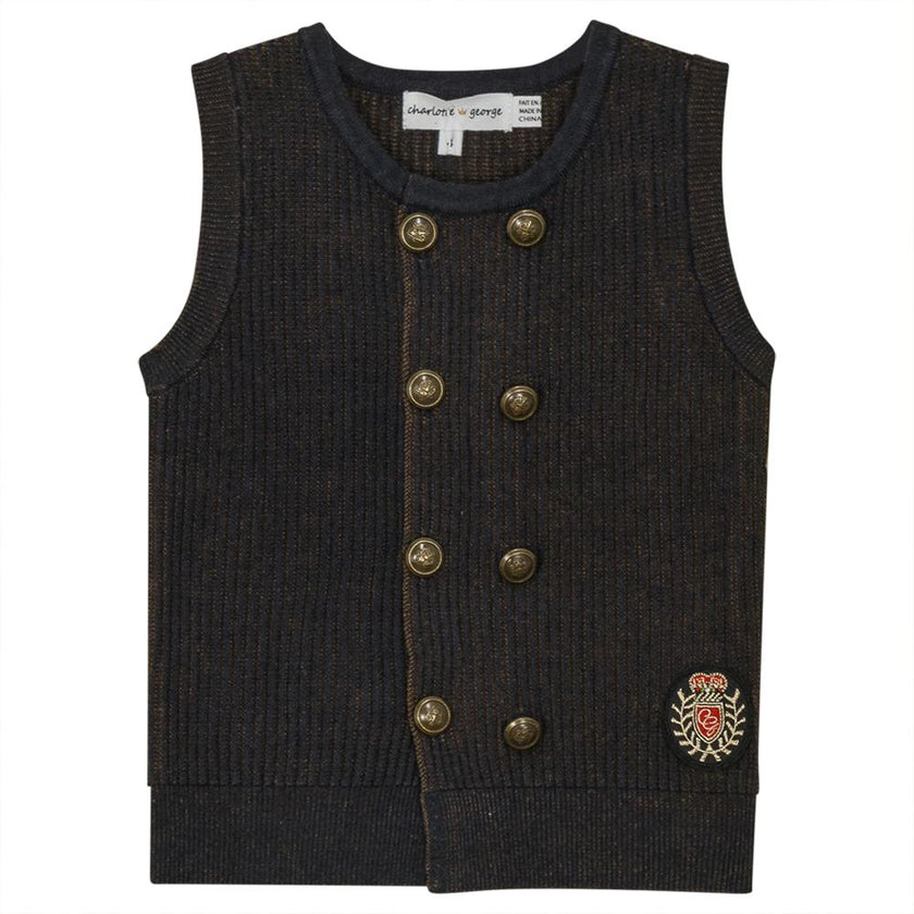 Crest Rib Knit Vest