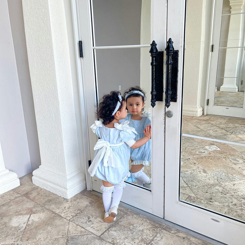 Charlotte Baby Blue Romper