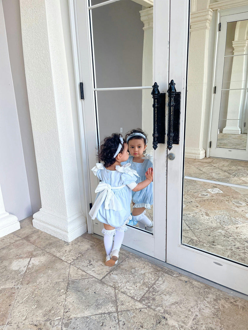 Charlotte Baby Blue Romper