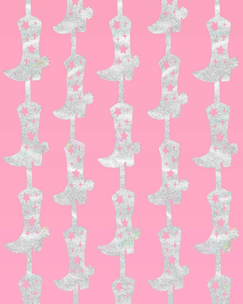 Hoedown Curtain - iridescent foil curtain