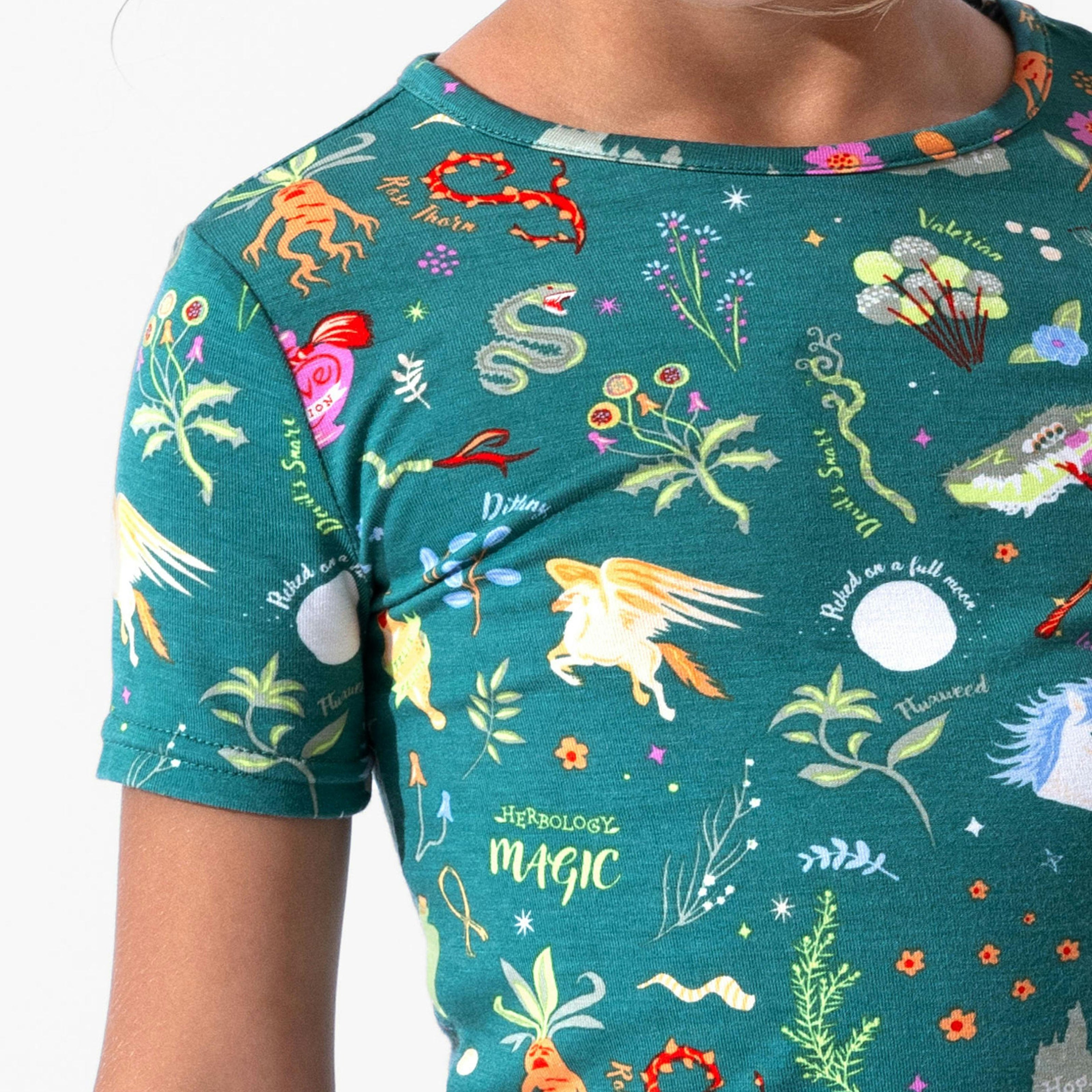 Mandrakes Potions & Herbs Bamboo Kids Pajama Short Set