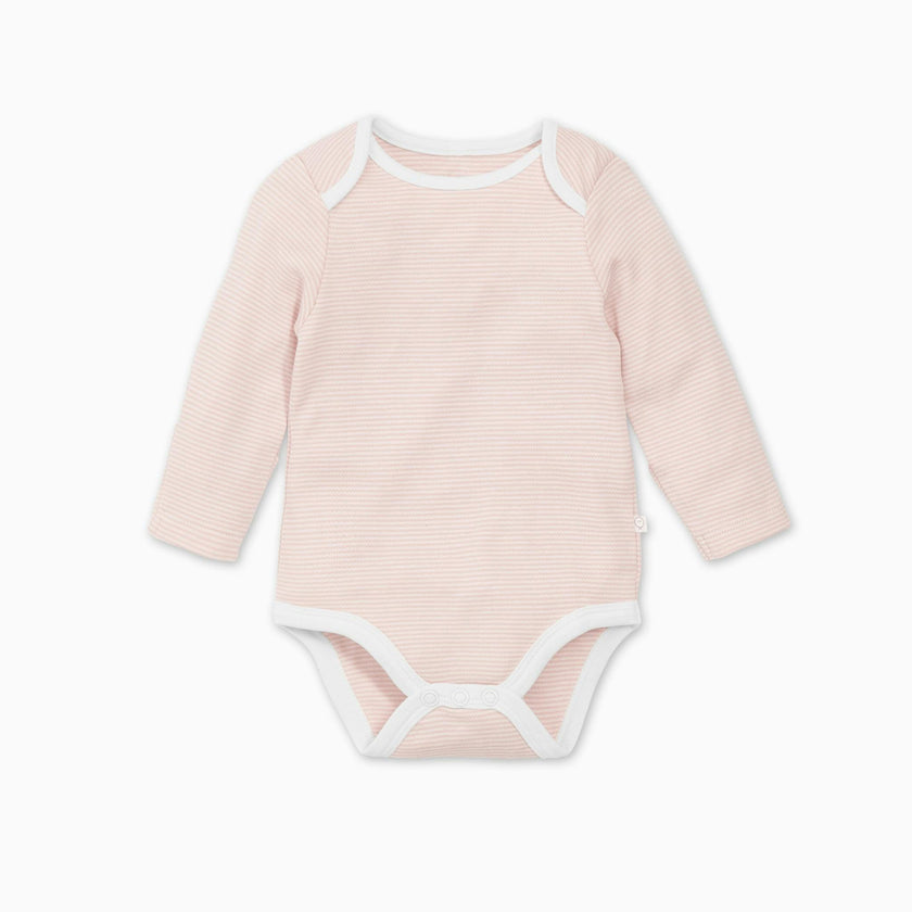 Long Sleeve Bodysuit - Blush Stripe