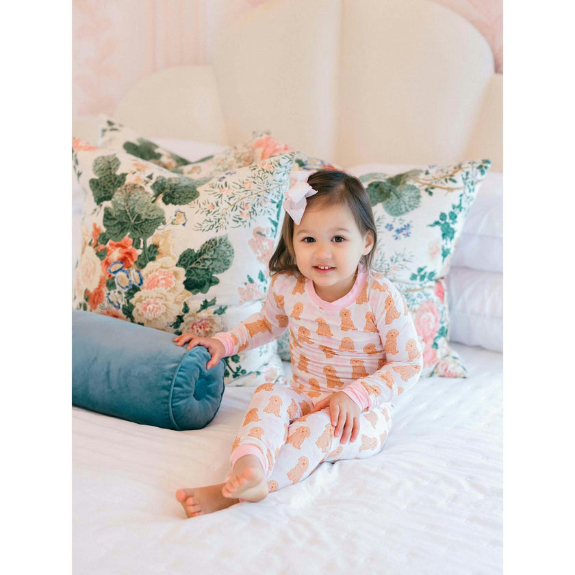 Pink Goldendoodle Bamboo PJ Set