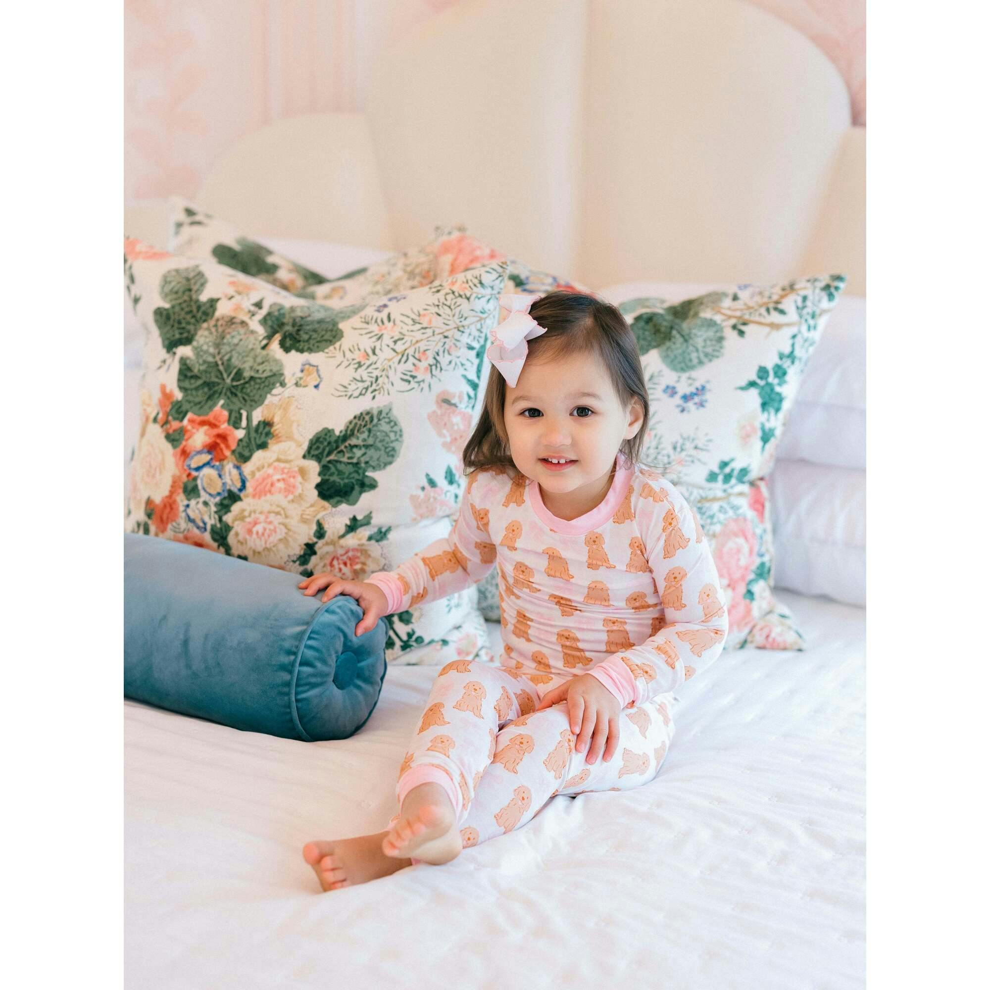 Pink Goldendoodle Bamboo PJ Set