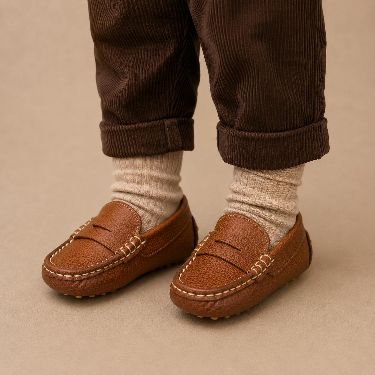 Toddler Lakke Driver Loafer | Tan Leather
