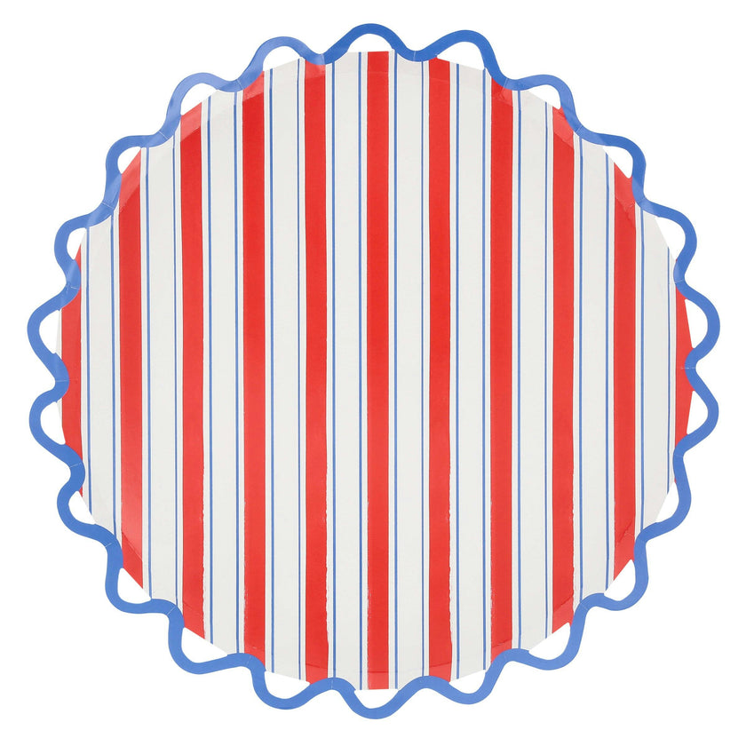 Nautical Striped Dinner Plates