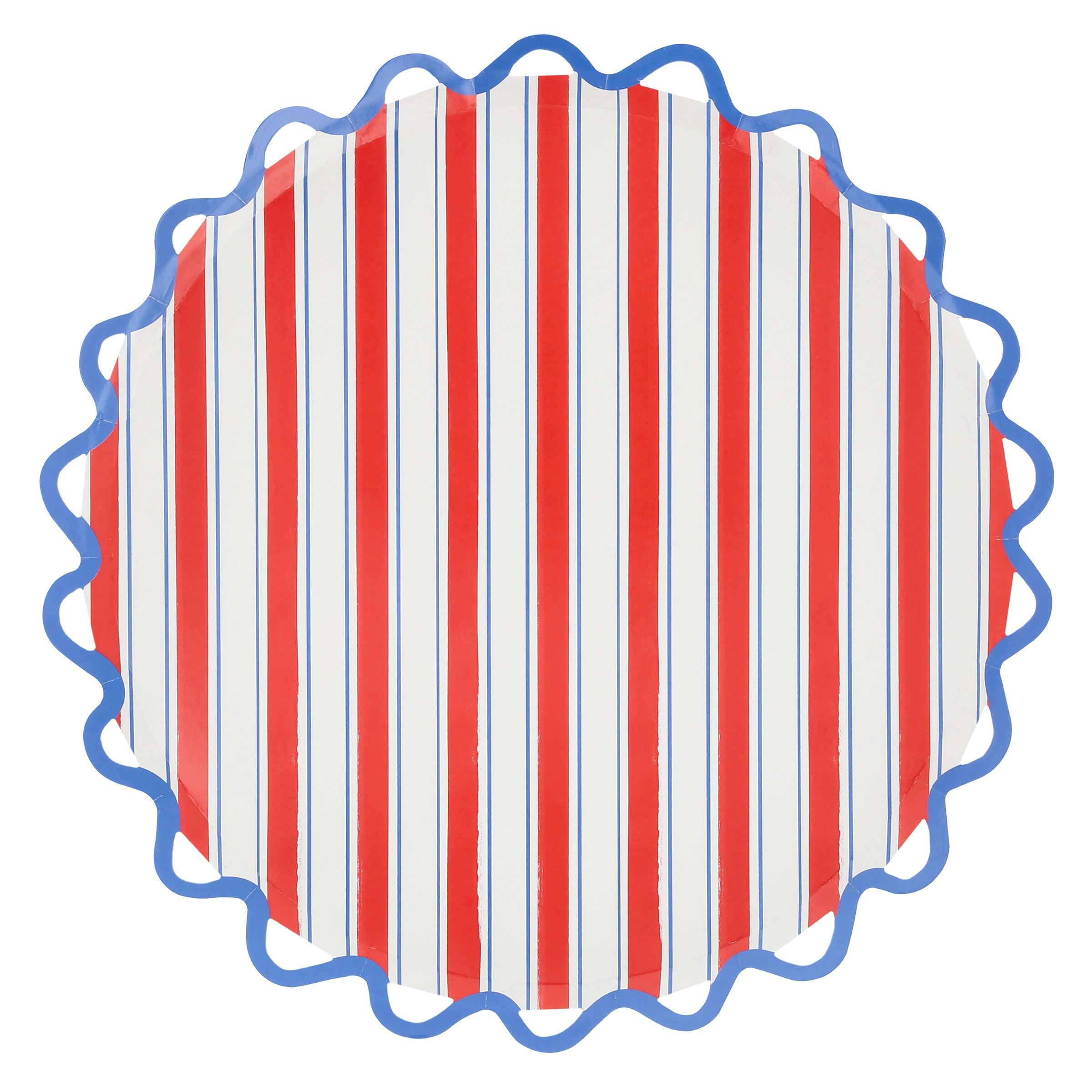 Nautical Striped Dinner Plates