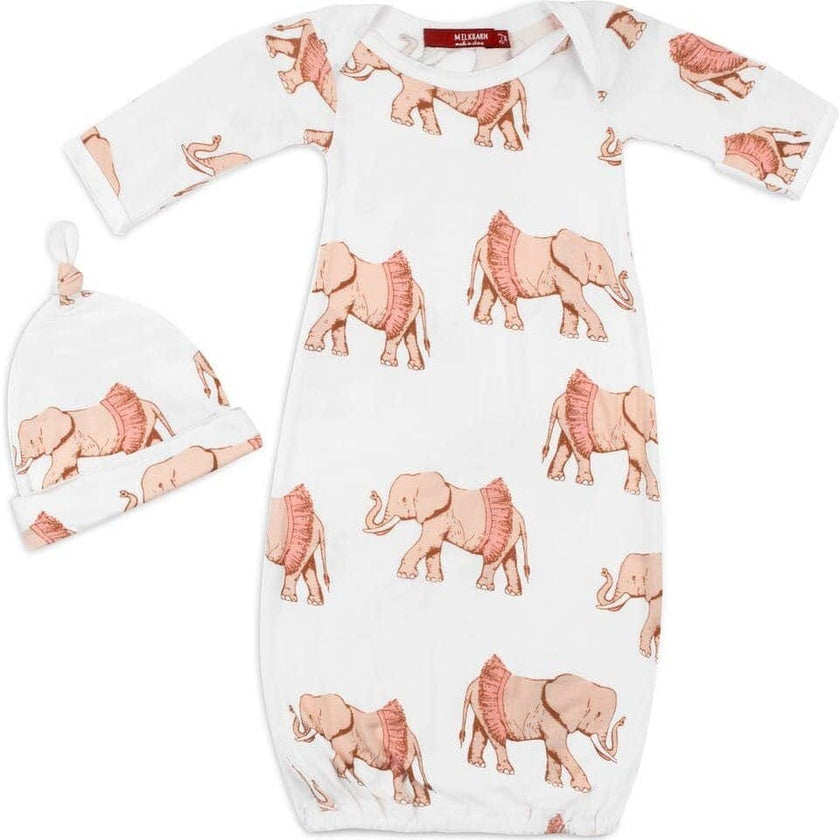 Tutu Bamboo Newborn Gown & Hat Set