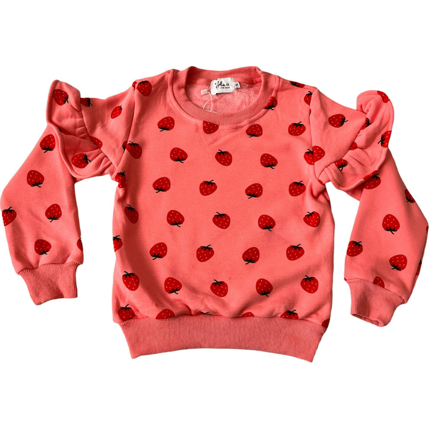 Strawberry Ruffle Joggers Set