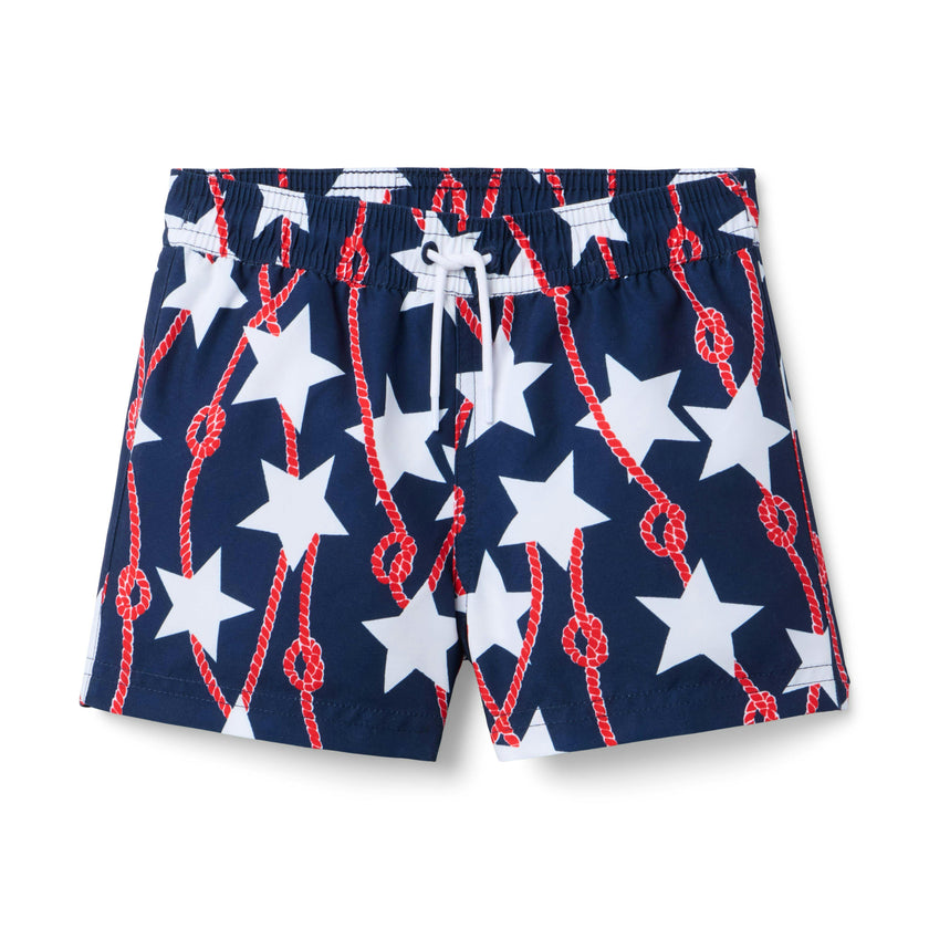 Star Swim Trunk, navy blue