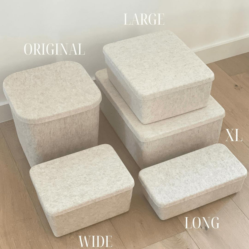 The Sculpted Bin - Large with Lid