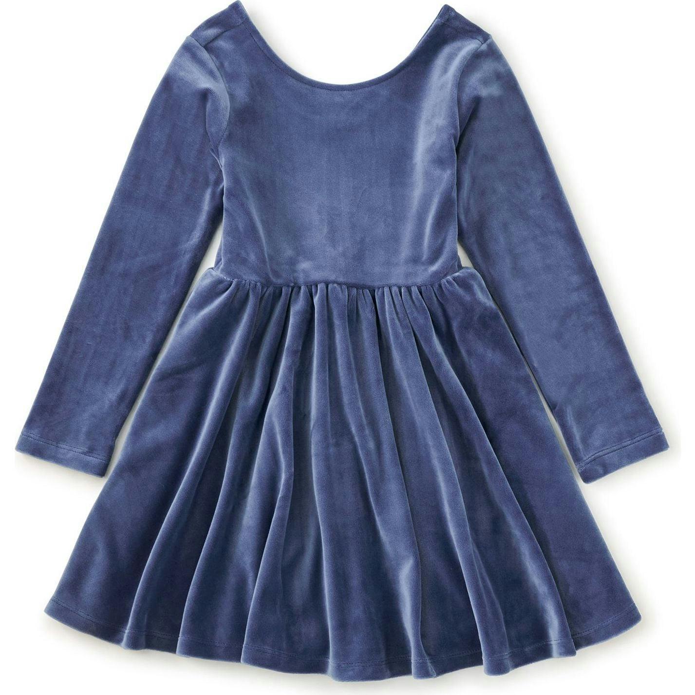 Velour Ballet Dress, Blue