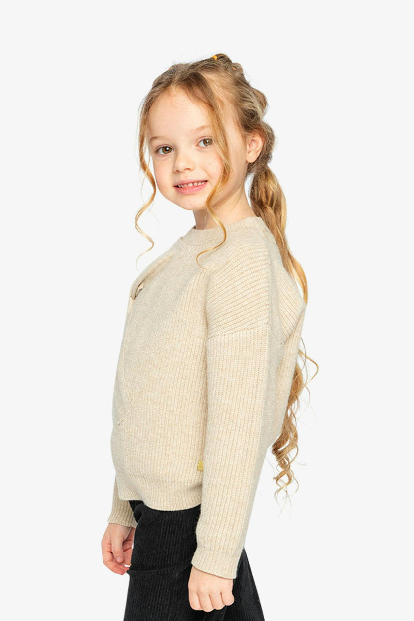 Sweater With Bow Beige
