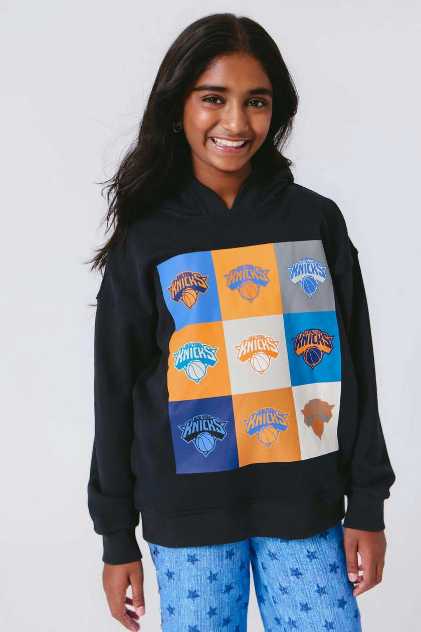 New York Knicks Basketball Girls Technicolor Hoodie