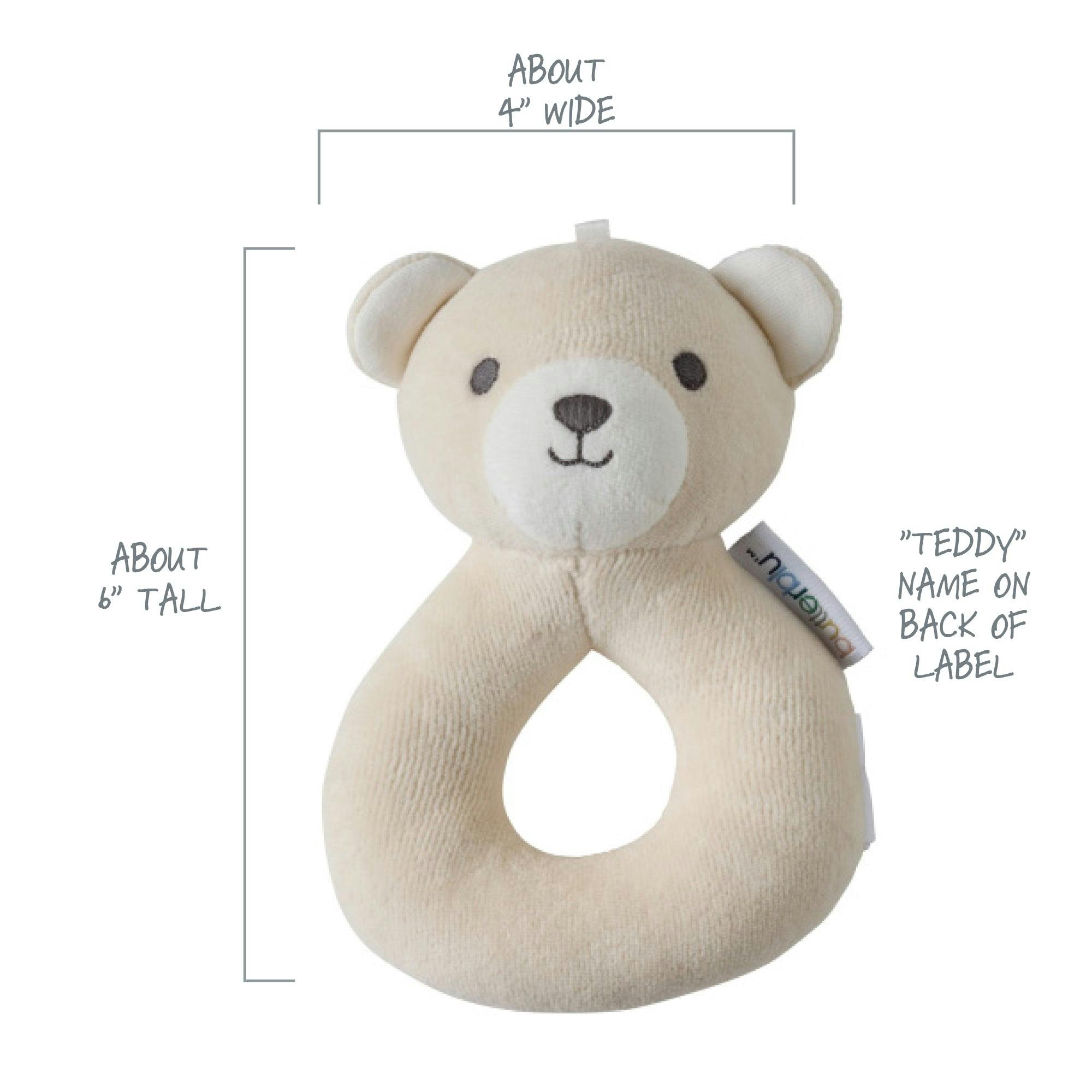 SNUGGLE + SHAKE - Baby Lovey Security Blanket Toy and Rattle Set