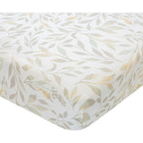Willow Fitted Crib Sheet (Neutral Leaf)