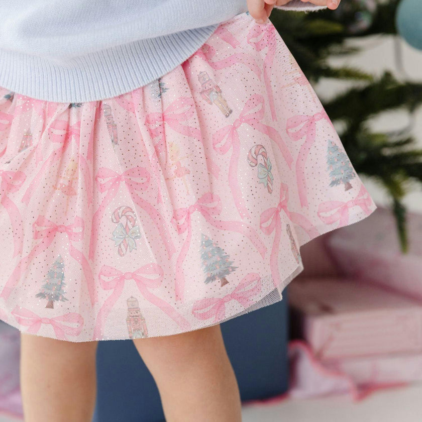 Nutcracker Trellis Christmas Tutu Skirt