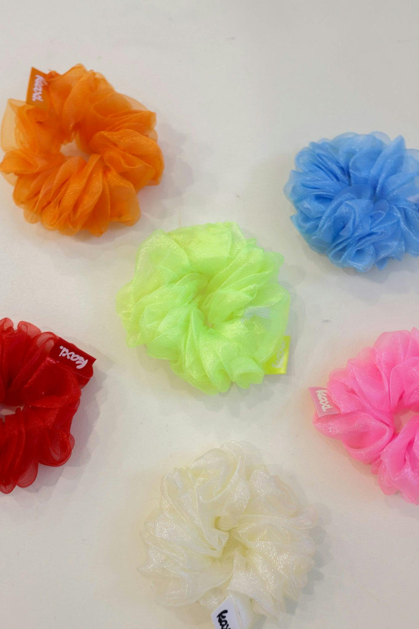 NEON MIDI ORGANZA SCRUNCHIE