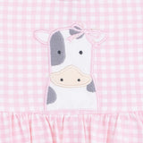 Cute Farm Animals Appliques - Tank Bodysuit Dress