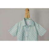 Sporting Shirt in Stripe In Blue Jay
