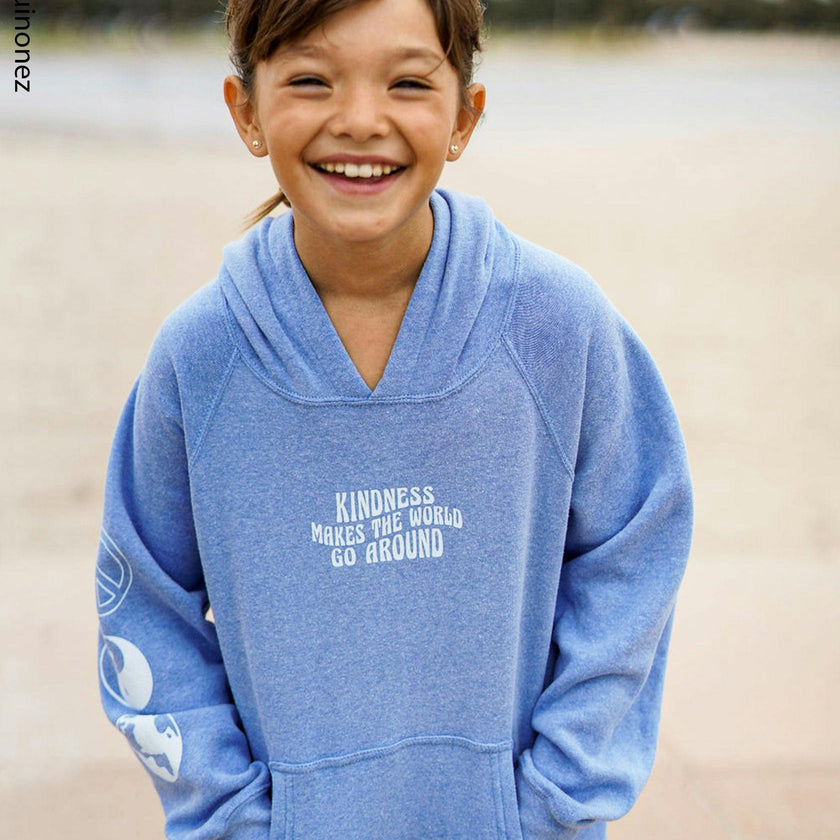 Kid's Blue World Hoodie-Unisex