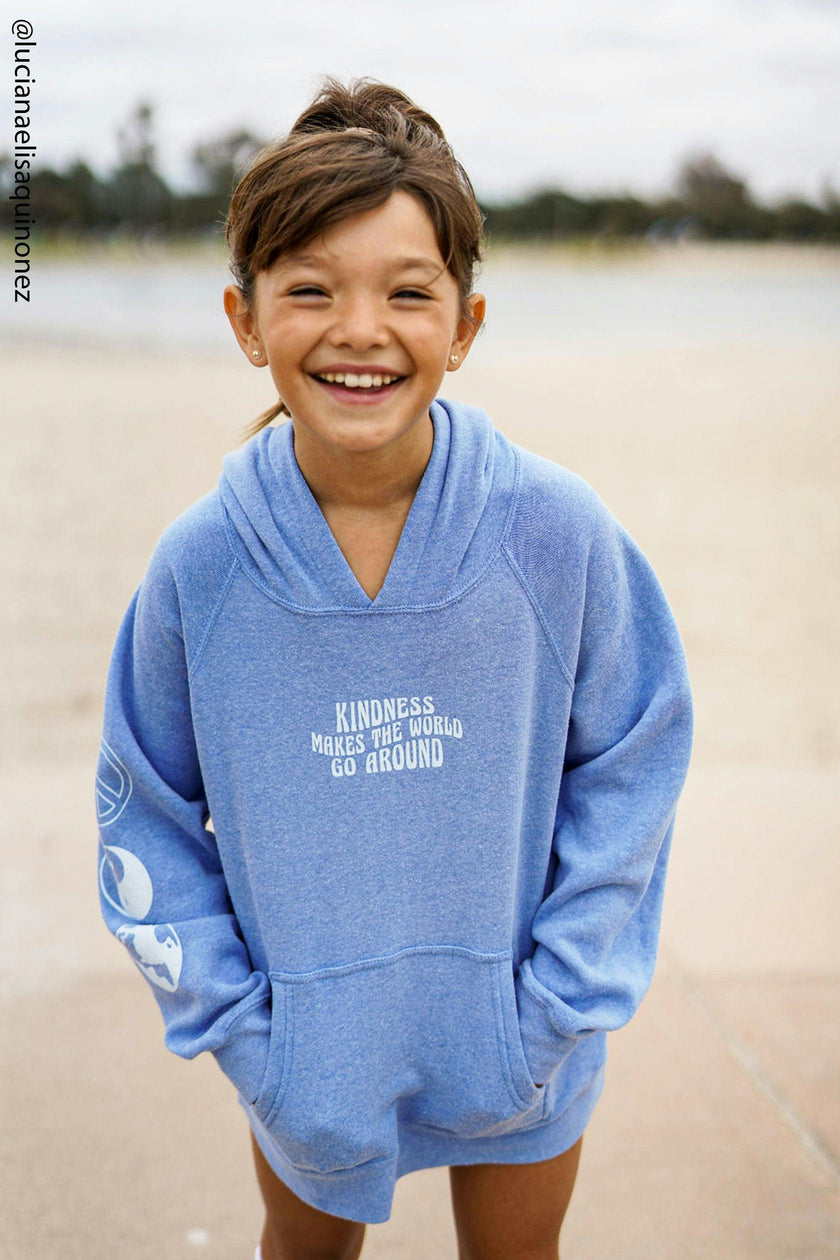 Kid's Blue World Hoodie-Unisex
