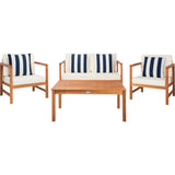Montez 4-Piece Outdoor Set with Accent Pillows
