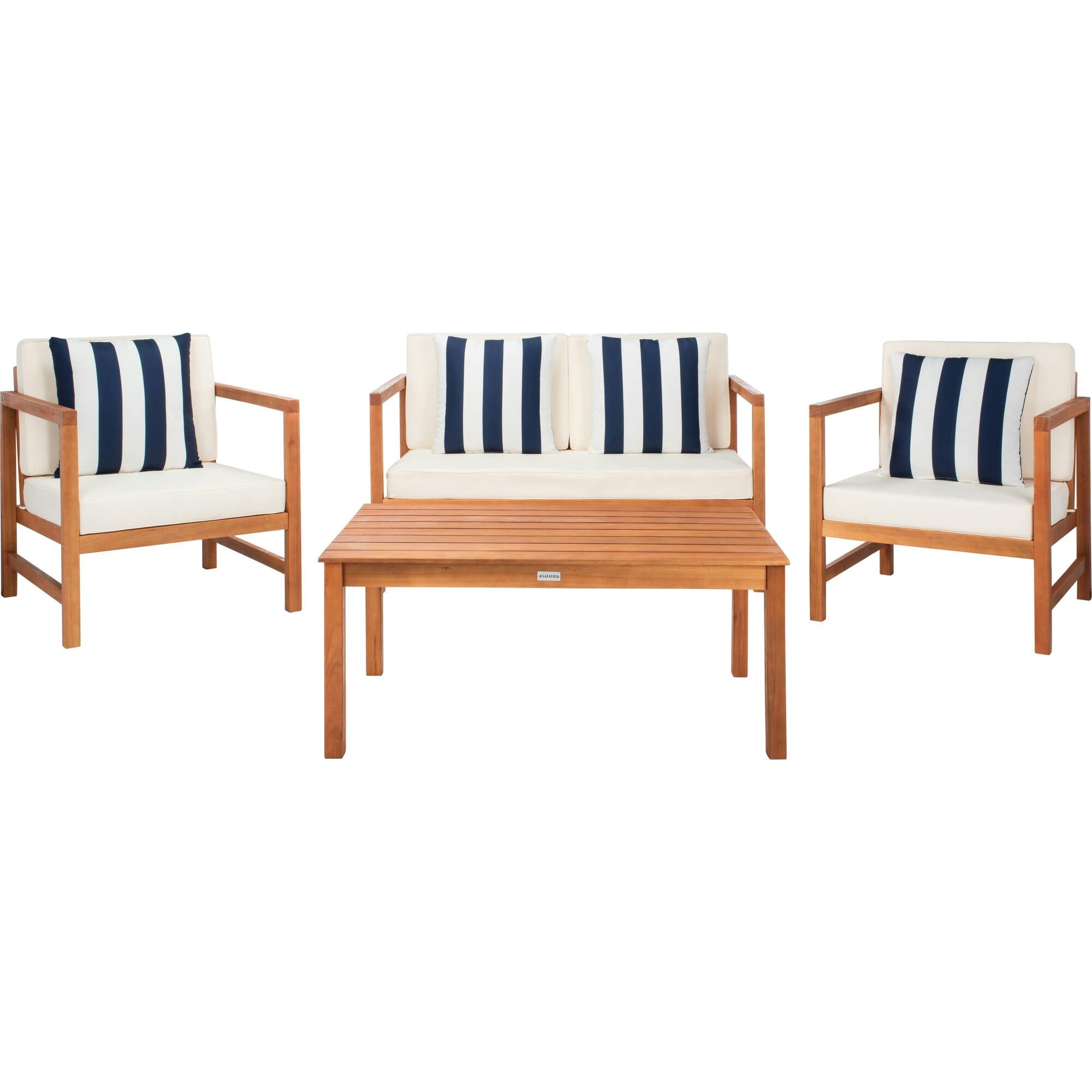Montez 4-Piece Outdoor Set with Accent Pillows