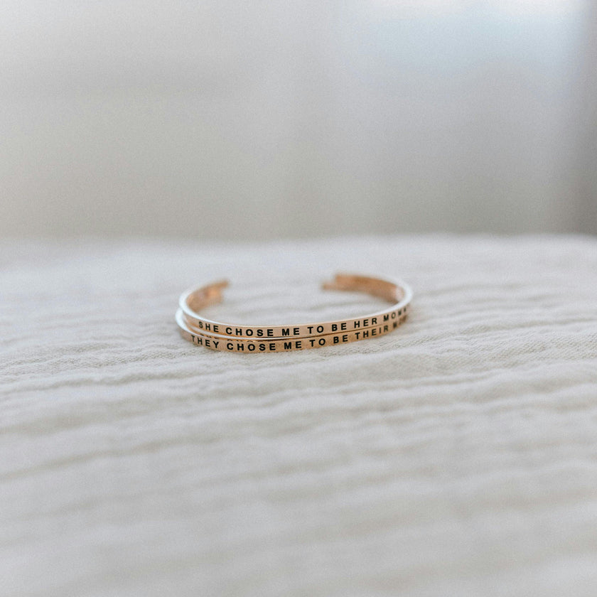 Women's "He Chose Me to Be His Mommy" Bracelet